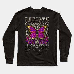 Rebirth Reborn Evolution Vintage Butterfly Insect  Lover T-Shirt Long Sleeve T-Shirt